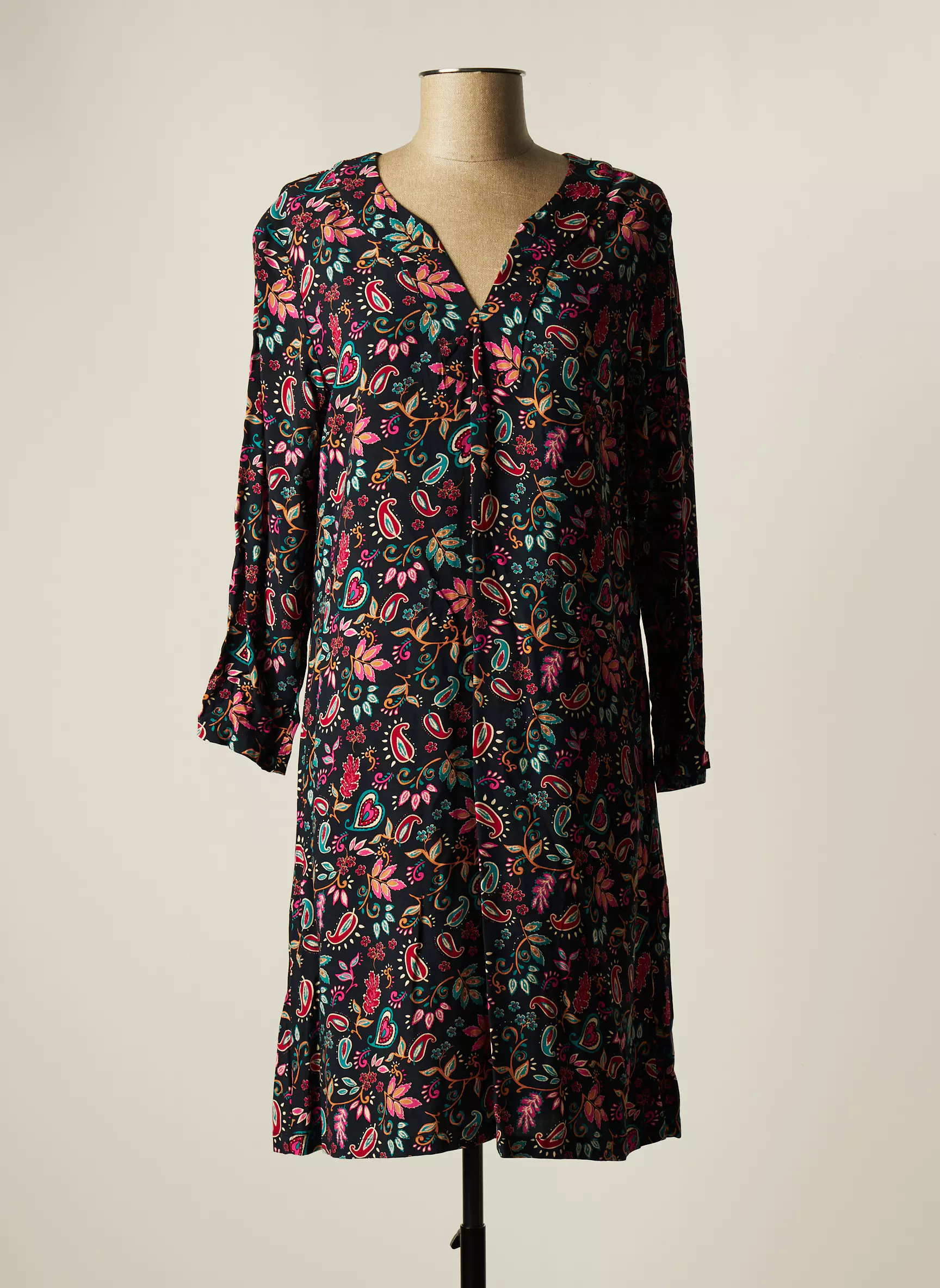 Esprit De La Mer Robes Mi Longues Femme couleur bleu