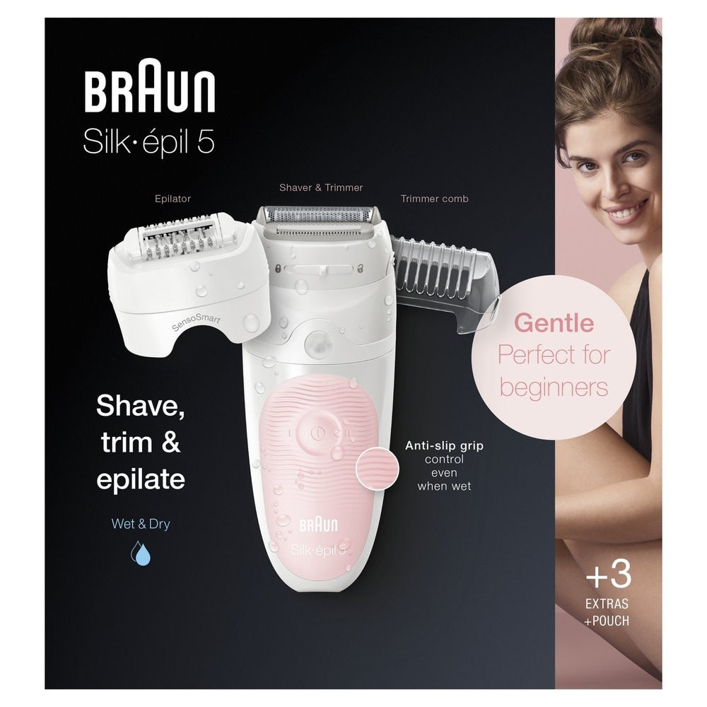 braun Braun Silk-épil 5 5-620 Épilateur Électrique Femme, Épilation Douce Epilateur Electrique
