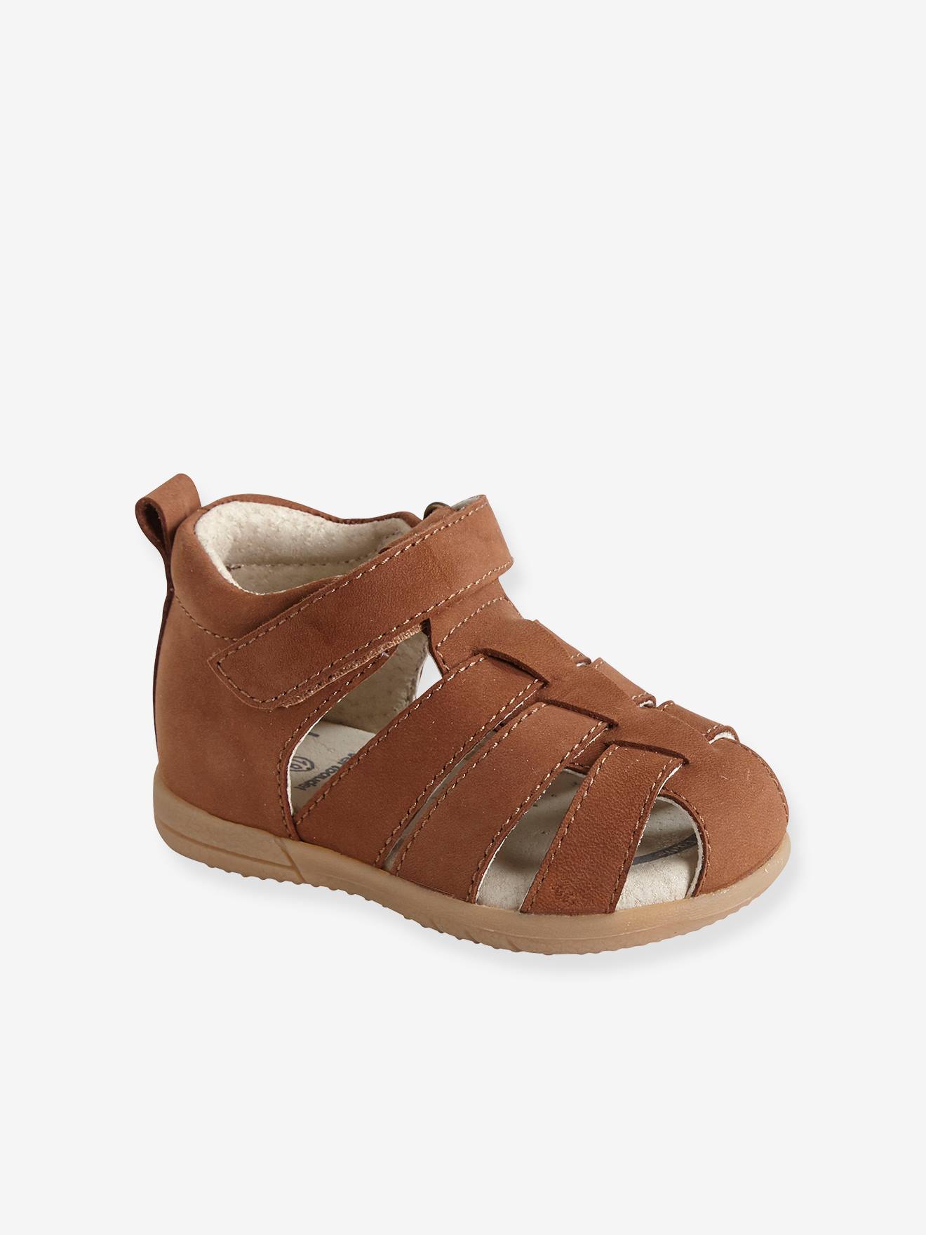 Vertbaudet Jungen Baby Lauflern-Sandalen - braun