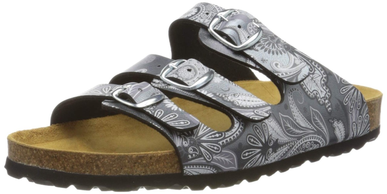 LICO Klassische Sandalen grau Bioline Lady