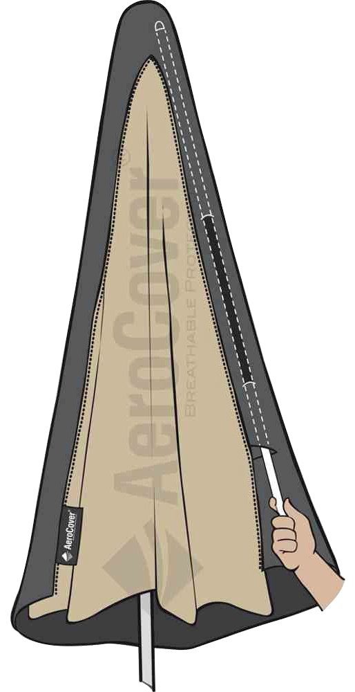 Aerocovers Sonnenschirm-Schutzhülle Schirmhülle H292x60/65, Schirmhülle H292x60/65 cm