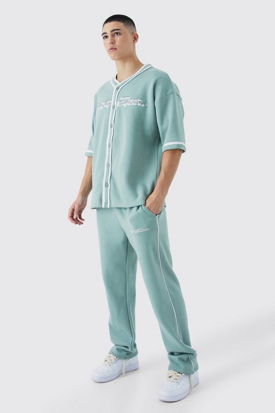 Oversize Limited Edition Baseball-Poloshirt & Jogginghose
