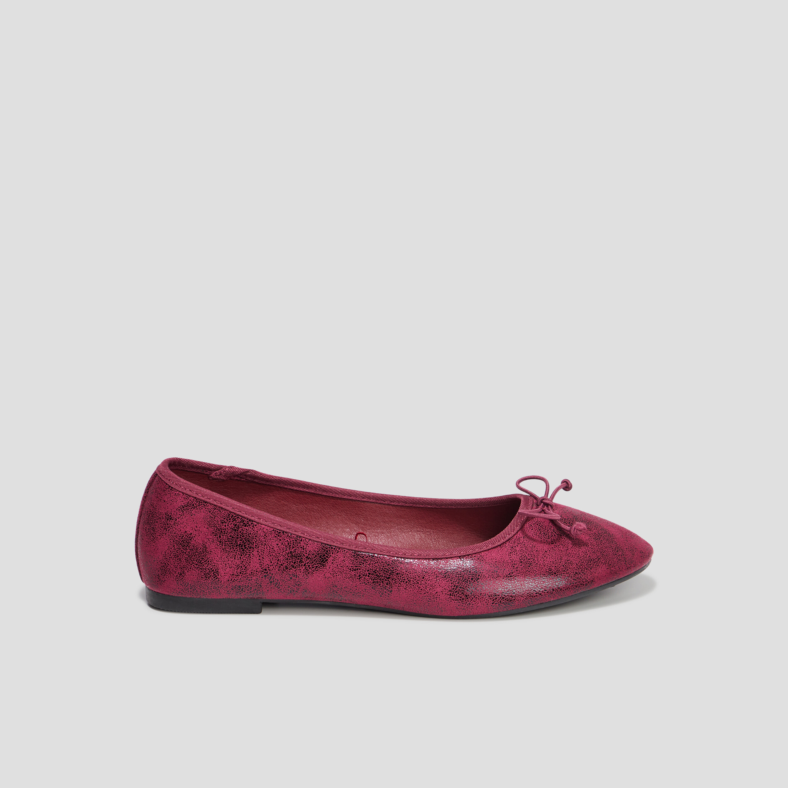 Ballerines irisées bordeaux femme | La Halle