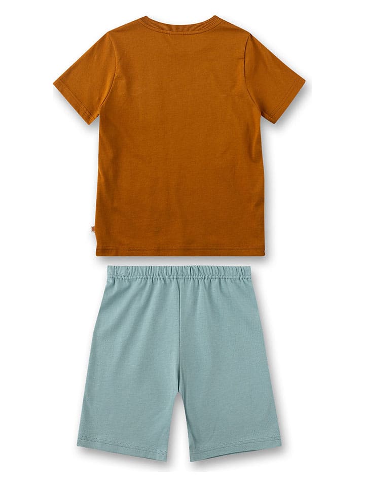 Sanetta Pyjama in Hellblau/ Hellbraun günstig kaufen