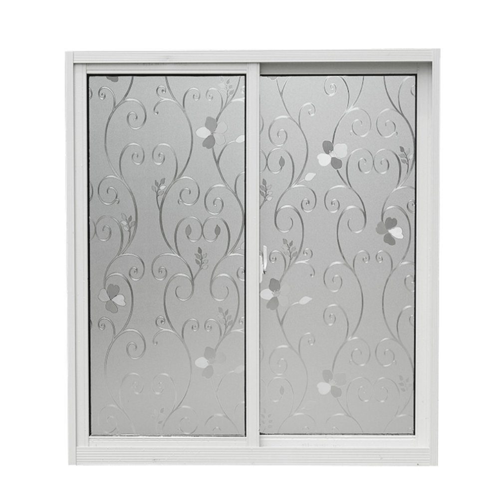 Fensterfolie Selbstklebend ohne Klebstoff Fensterfolie Statisch Folie mit Anti-UV, iscooter, Fensterfolie Streifenfolie Dekofolie, Statisch Folie 90 * 500CM