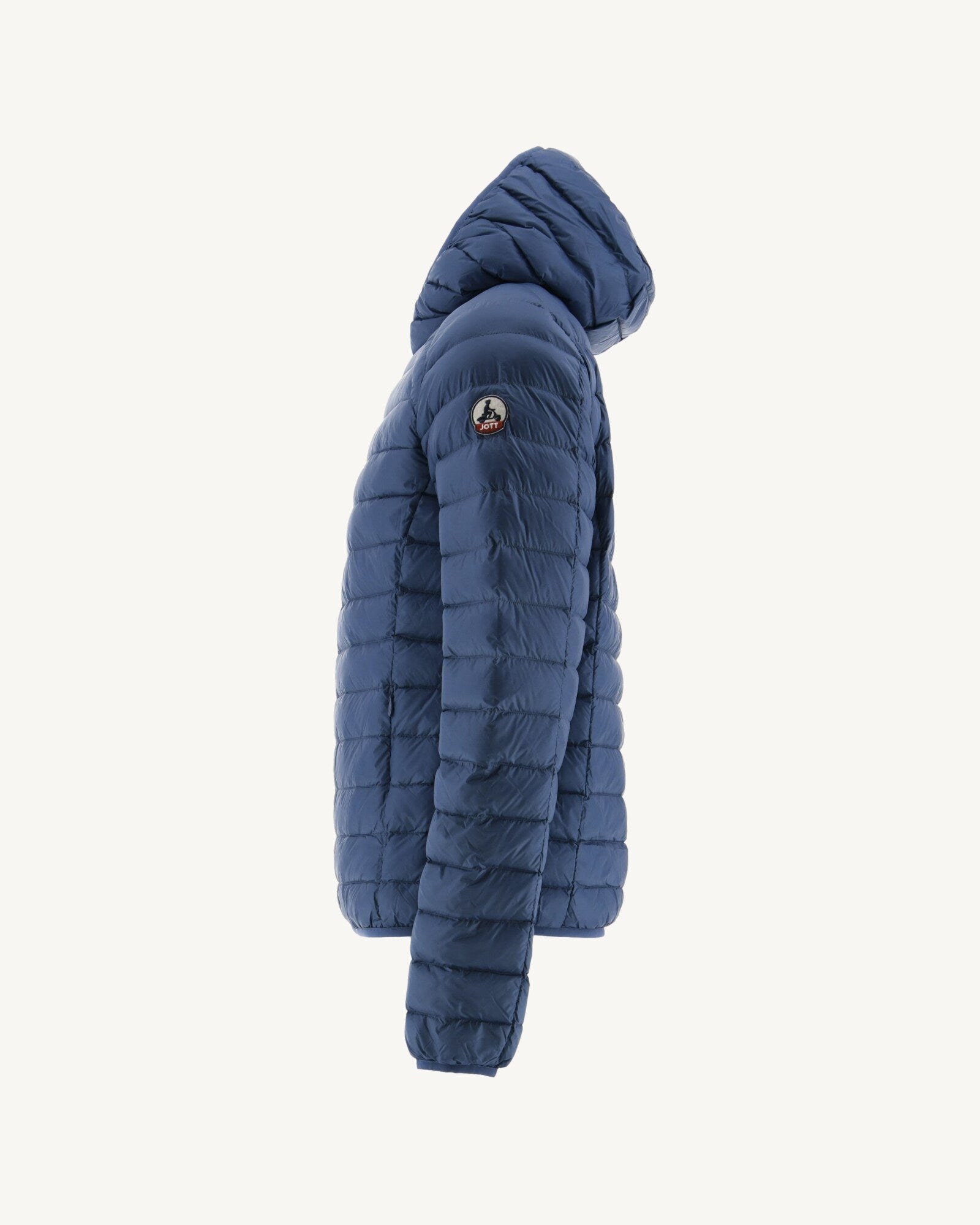 Doudoune légère à capuche Bleu jeans Nico