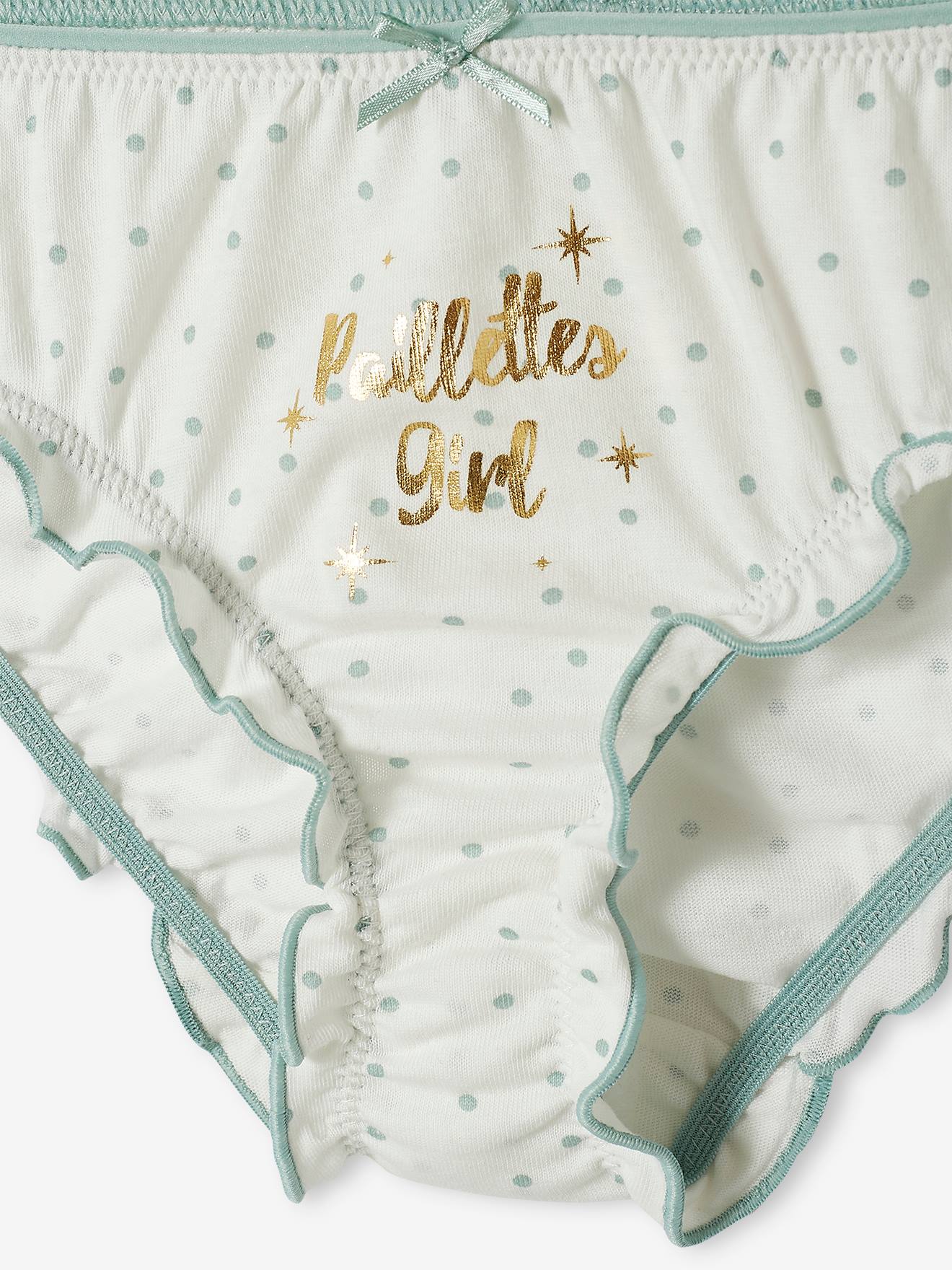 Lot de 3 culottes volantées fille lot ivoire
