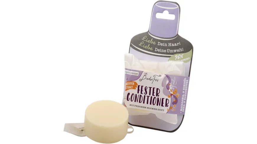 Badefee Fester Conditioner Sanddorn Frische Blumen 45 g