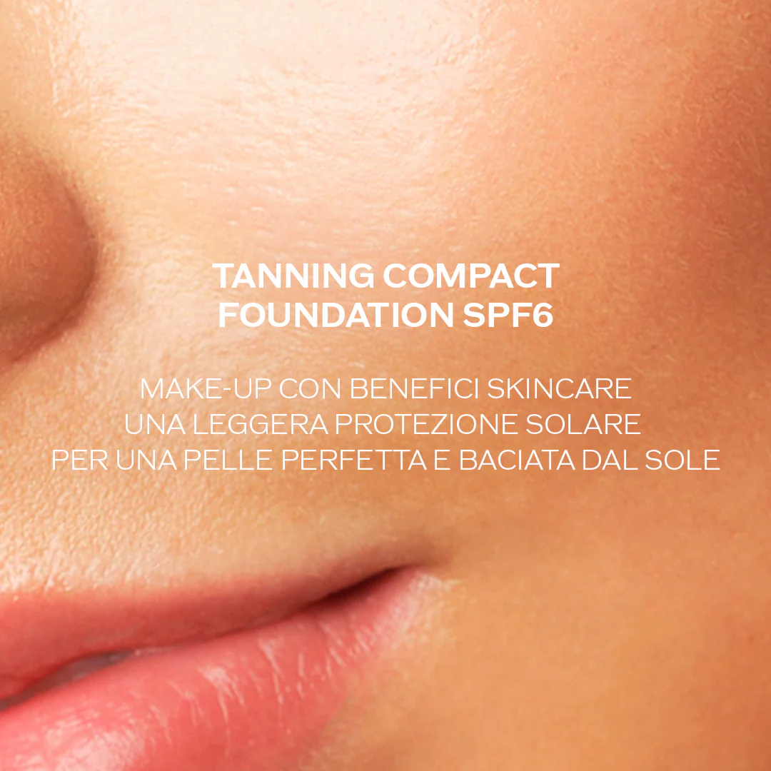 Fond de teint compact autobronzant Solari SPF6 - Crème solaire pour le visage, fond de teint compact