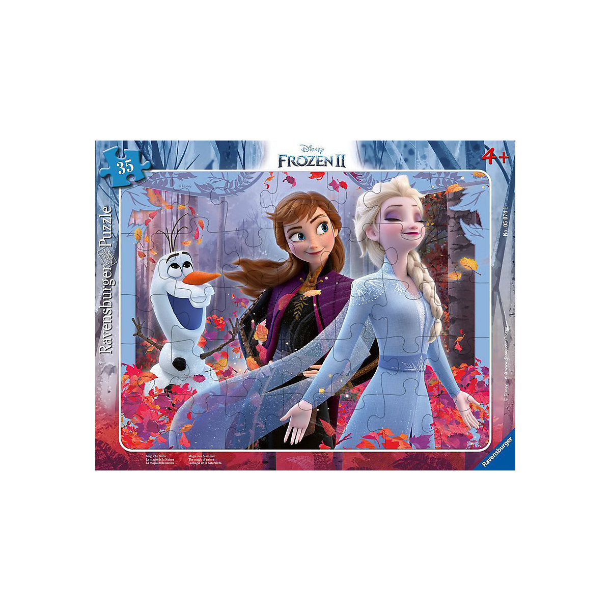 Rahmen-Puzzle   Frozen - Magische Natur, 30-48 Teile