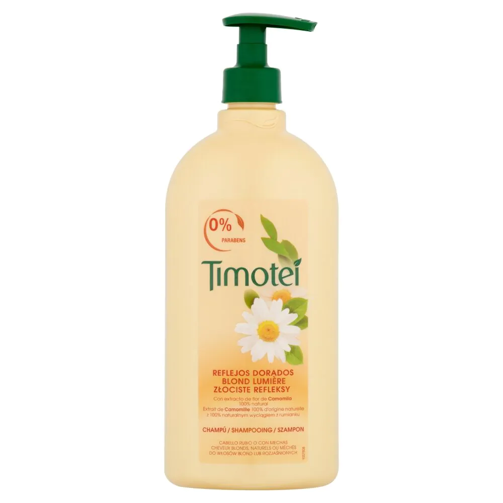 Timotei Golden Highlights (kamilica) šampon za kosu s pumpicom