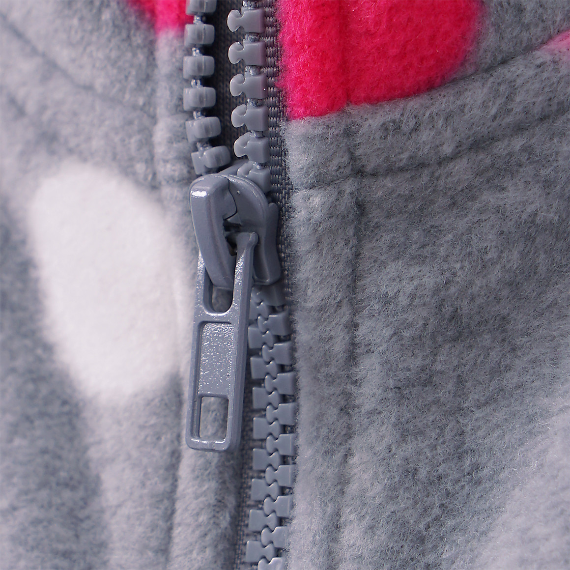 Mädchen Fleecejacke mit Punkte-Allover