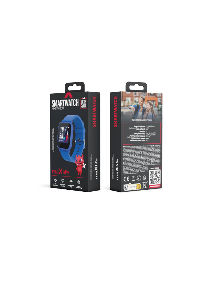 maXlife Maxlife Smartwatch für Kinder IP68 Wasserfest mit 3 intrigierten in Blau günstig kaufen onesize