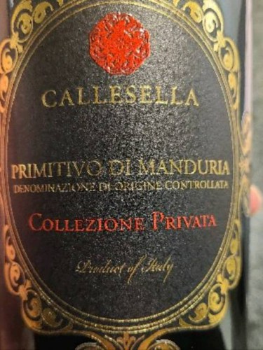 CallesellaCollezione Privata Primitivo di Manduria 2019