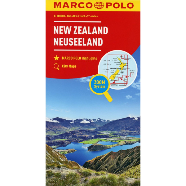 Neuseeland 1:800.000 - Straßenkarte