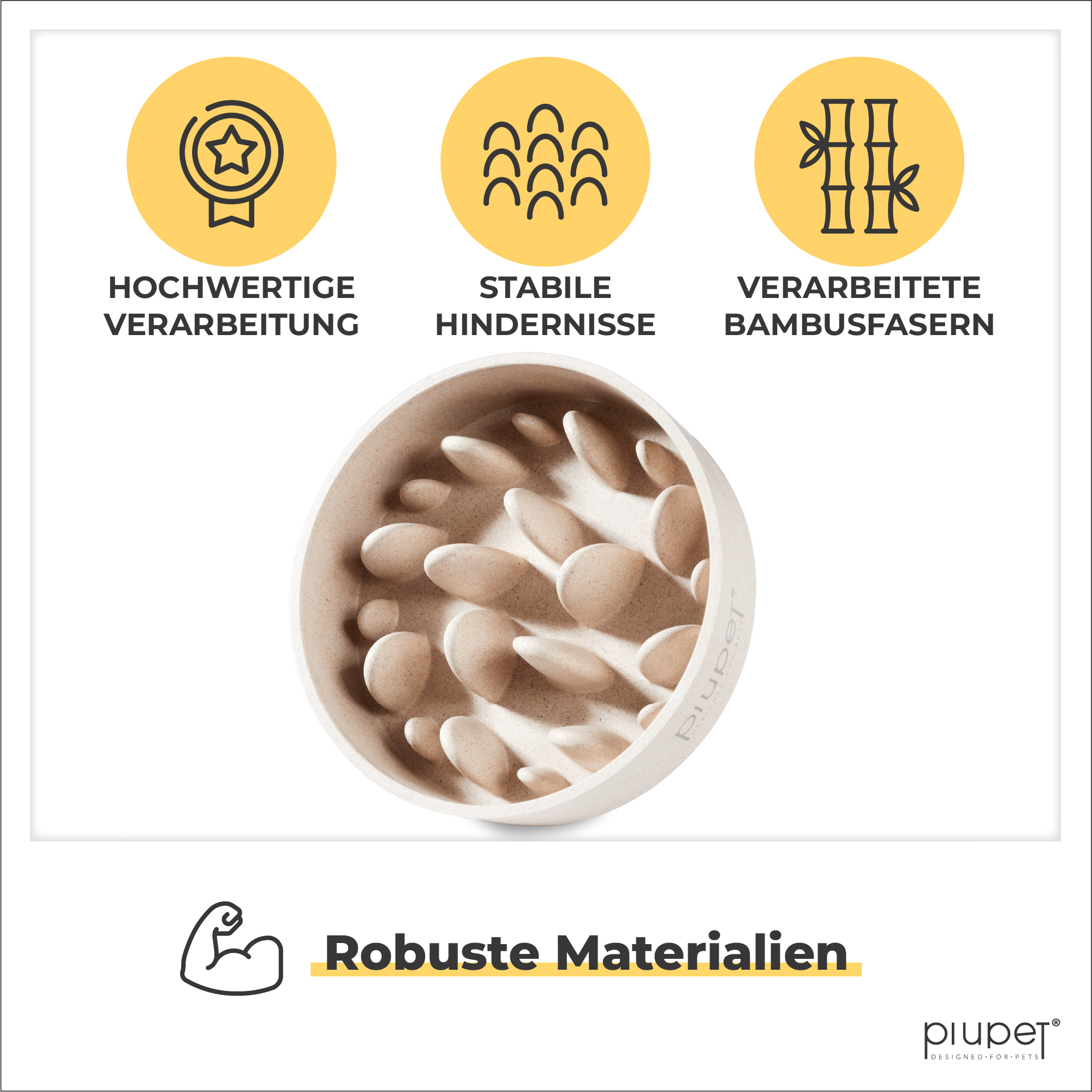PIUPET Futternäpfe PIUPET Anti-Schling-Napf