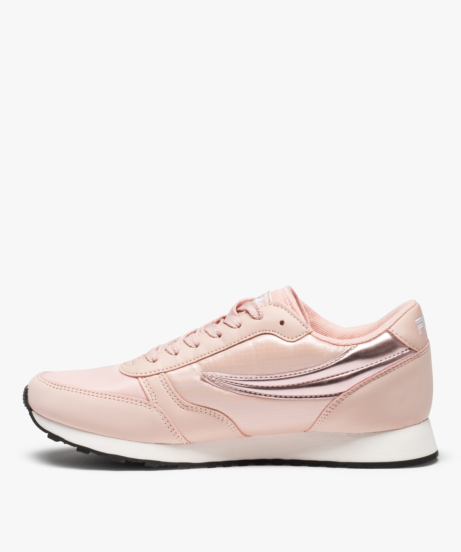 Baskets femme à lacets avec empiècement brillant- Fila Orb... orange | GEMO