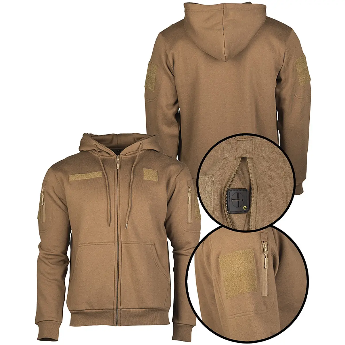 Tactical Kapuzenjacke coyote