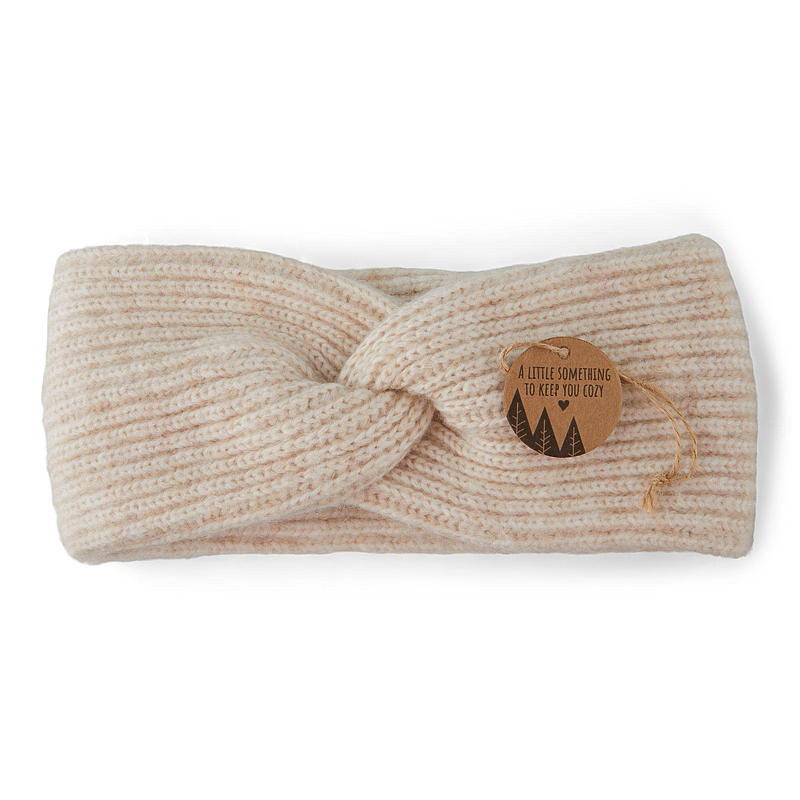 Pannebånd offwhite, mohair-look