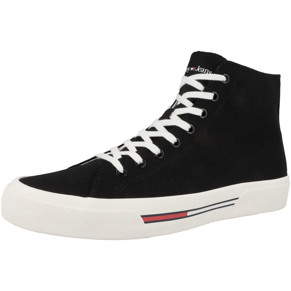 Tommy Hilfiger Tommy Jeans Mid Canvas Color Sneaker mid schwarz