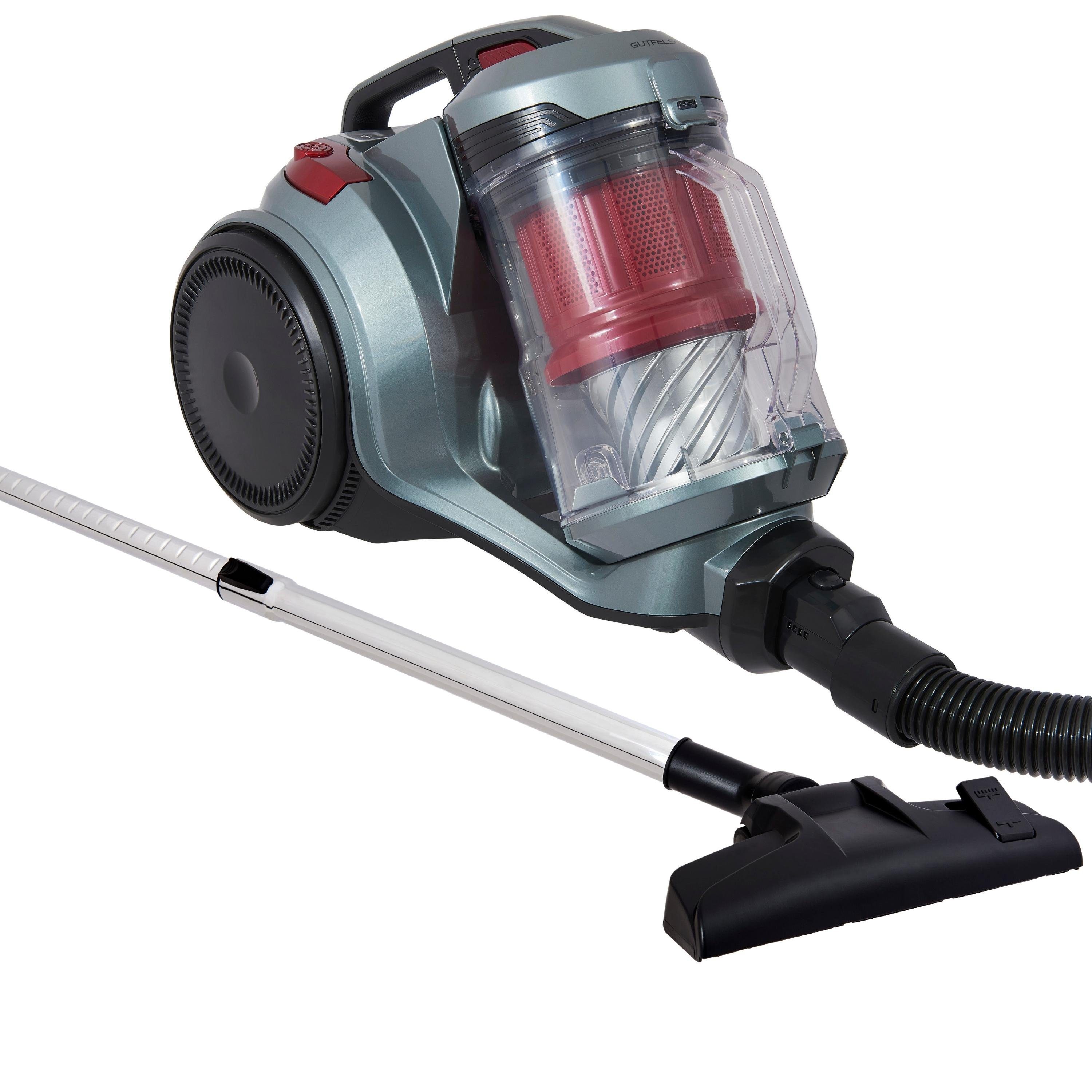 Gutfels Zyklon Hybrid Staubsauger CLEAN 3010, 850 W, Beutellos, komfortables und beutelloses Saugen und waschbarer HEPA-Filter