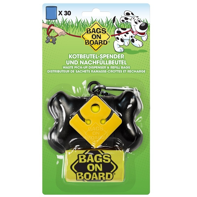 SIMPLE SOLUTION Hundekotbeutel SIMPLE SOLUTION Bags on Board Kotbeutelspender Bones