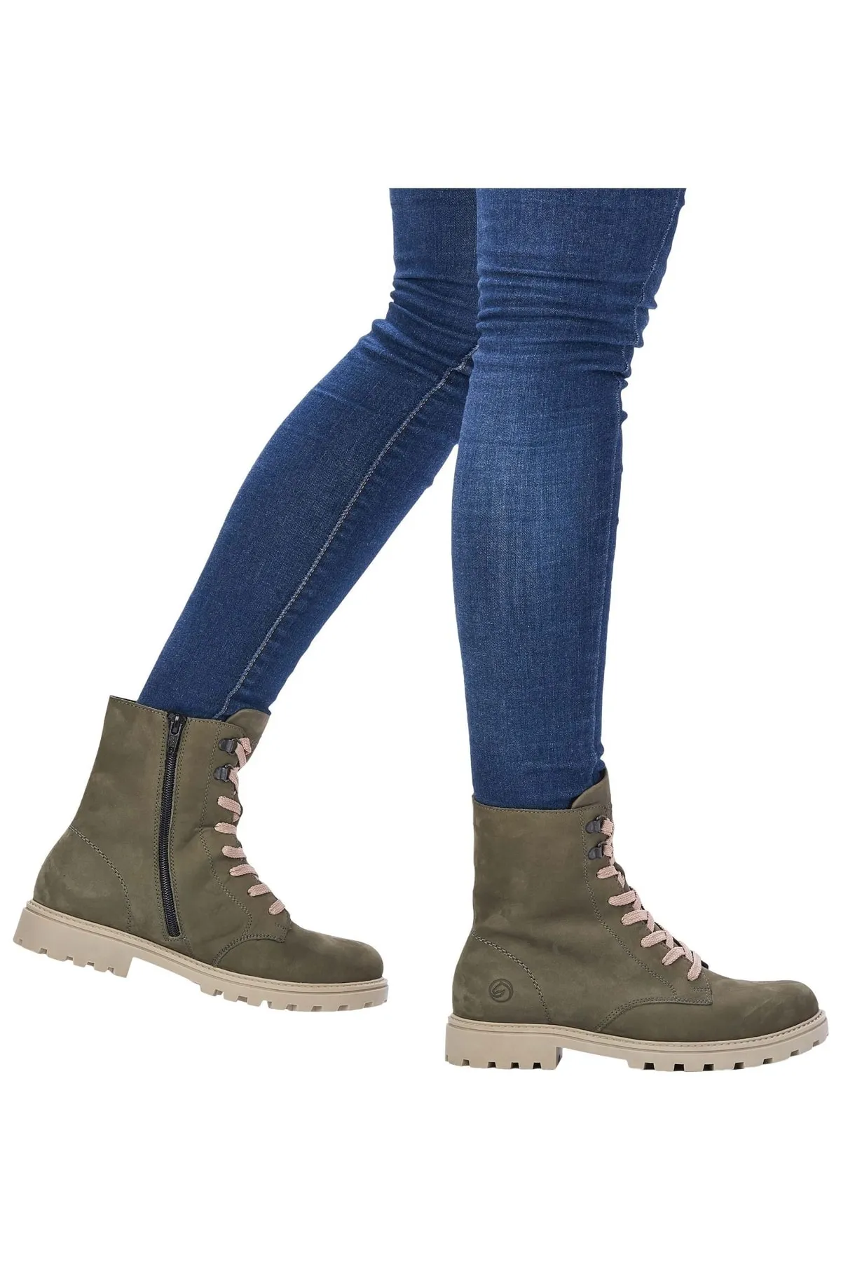 Remonte  Stiefelette - Grün - Blockabsatz