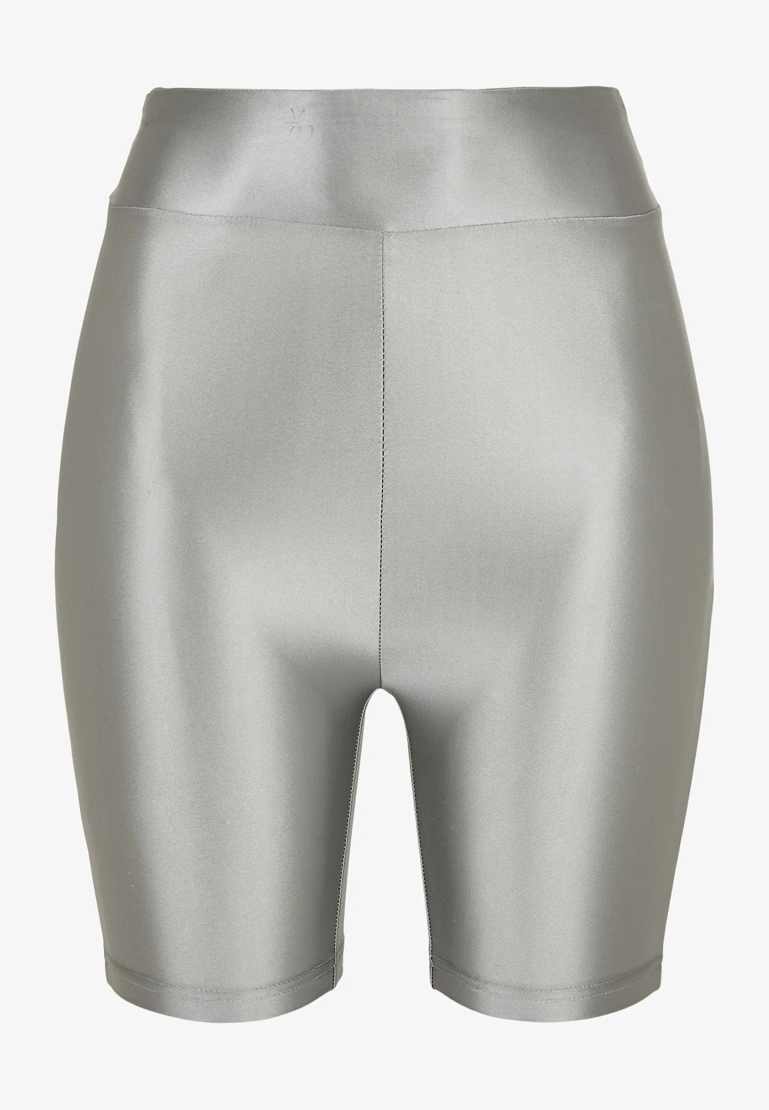 Pantalones cortos de ciclismo Urban Classics para mujer con cintura alta, metalizados y brillantes - Pantalones cortos
