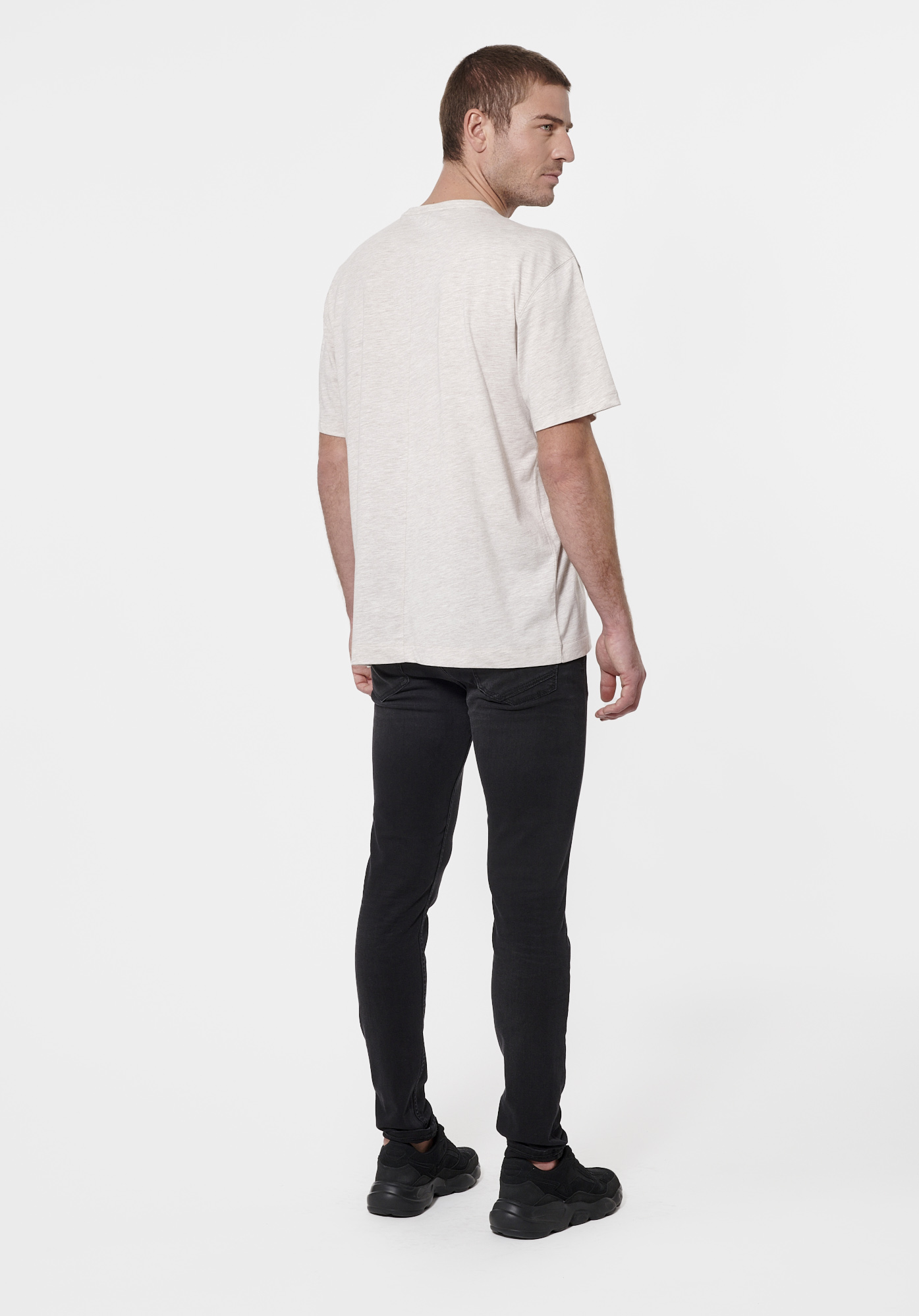 SOLAR  T-shirt beige chiné Homme