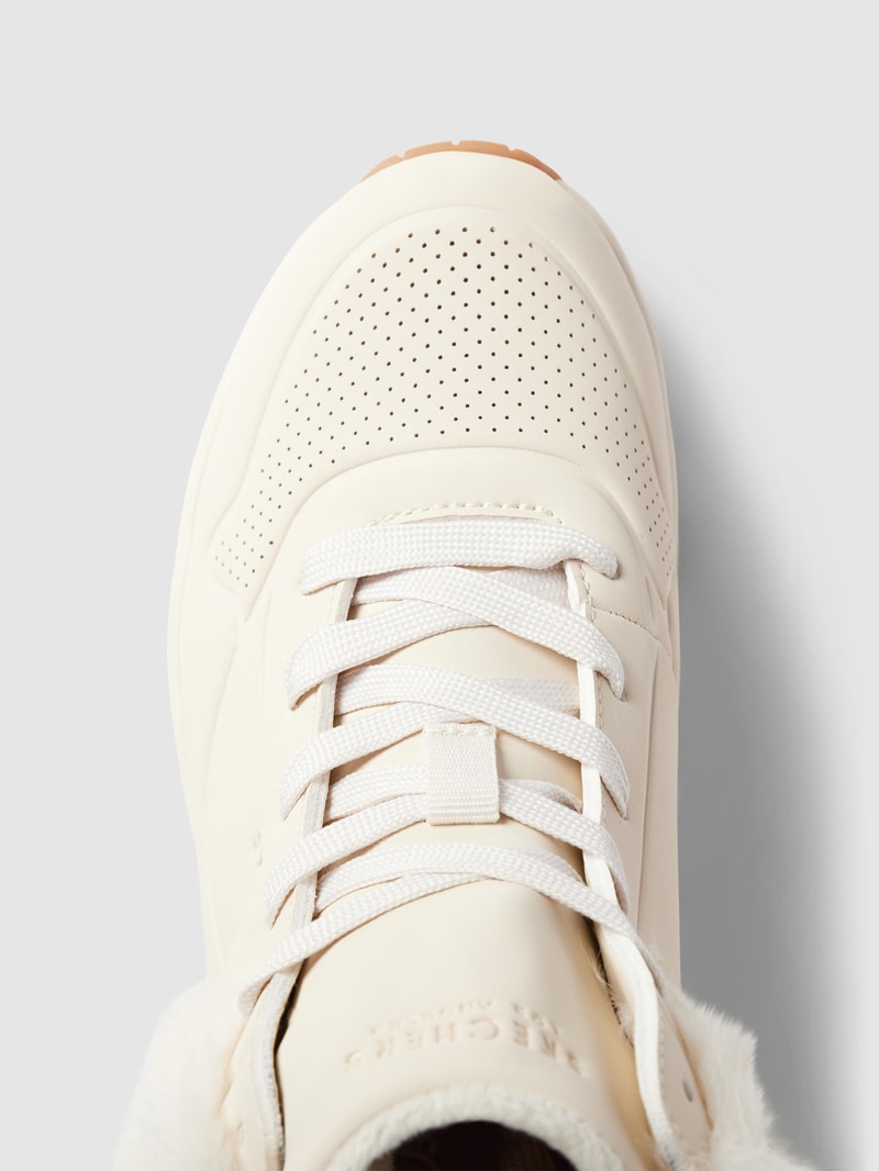 High Top Sneaker mit Label-Details Modell 'UNO' in weiß