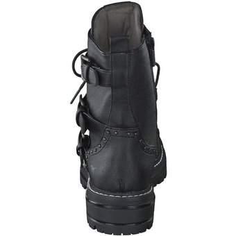 Mustang Schnür Boots in schwarz