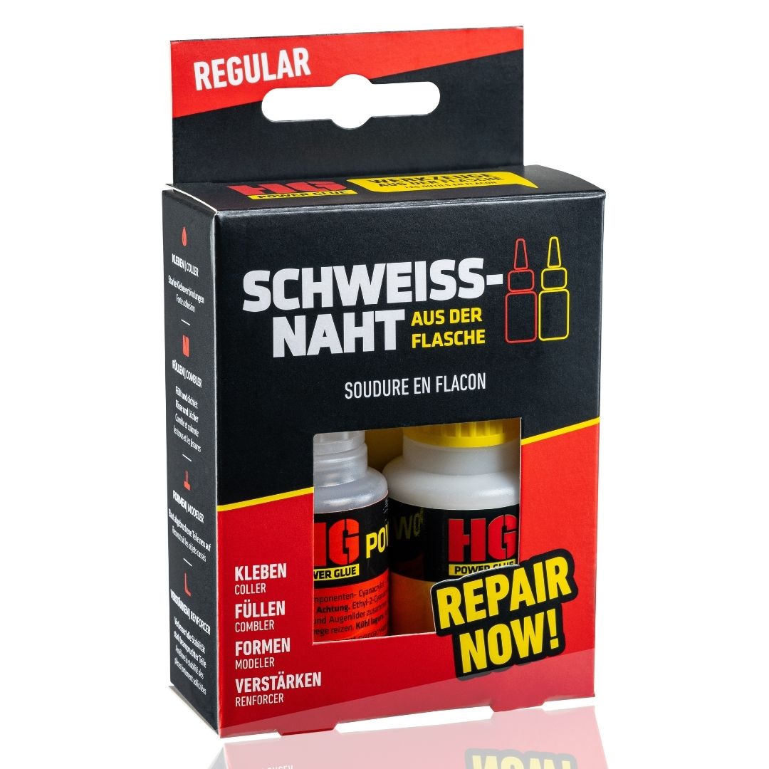 Schweißnaht aus der Flasche HG Power Glue, 20g + 40g - ATU