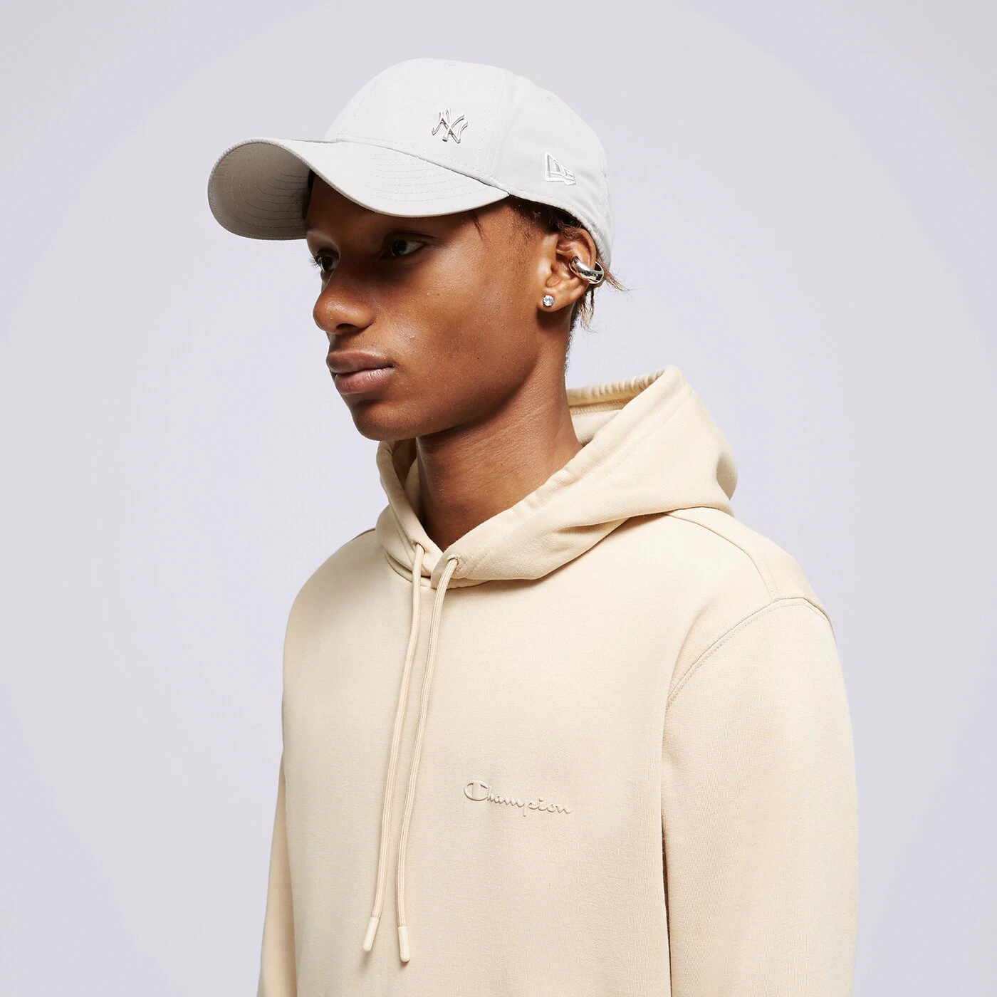 CHAMPION HOODIE HOODED SWEATSHIRT Beige