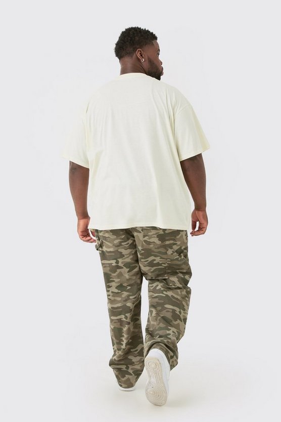 Plus Oversize T-Shirt mit Totenkopf-Print