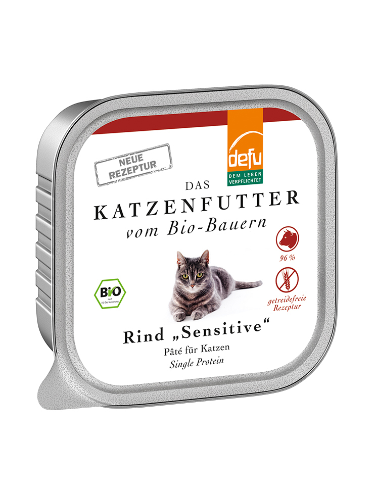 Defu Nassfutter Defu Paté 16x100g Rind