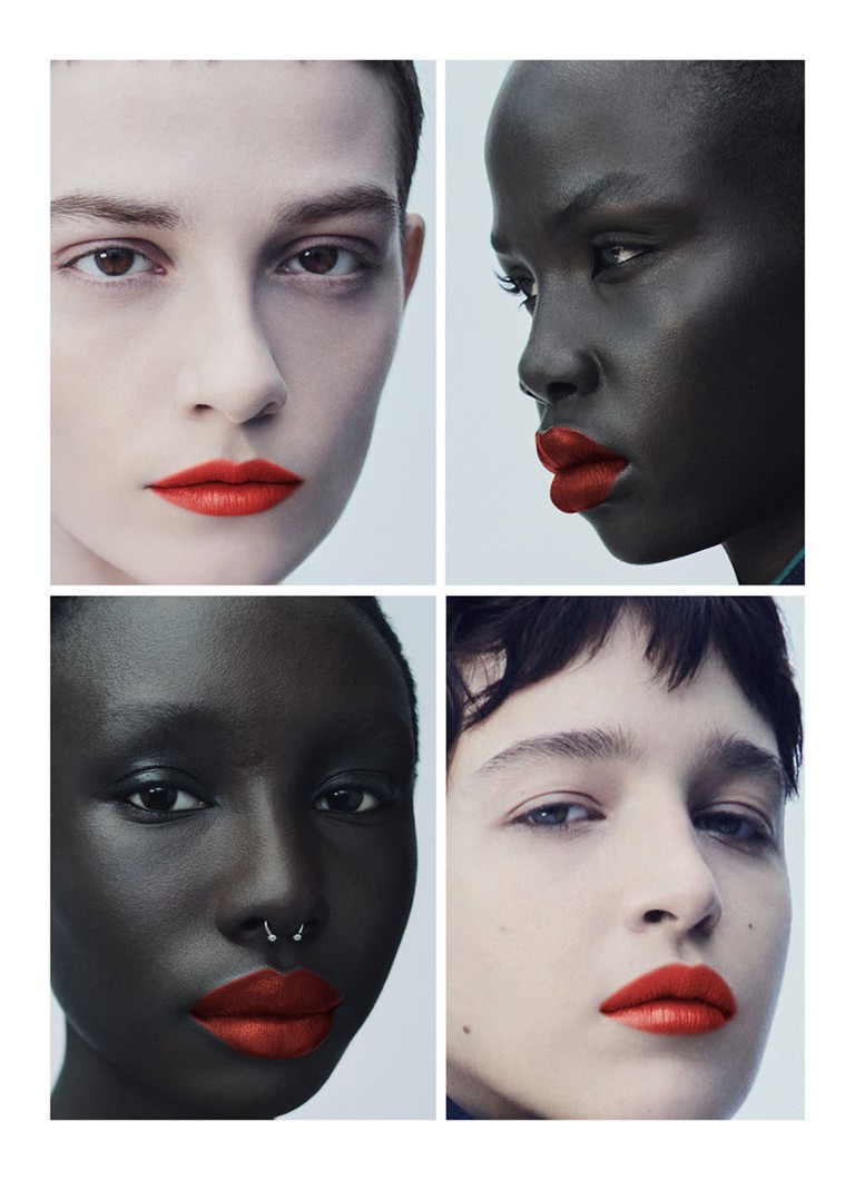 Žāvē Van Noten Abstract Red Sheer lūpu krāsu