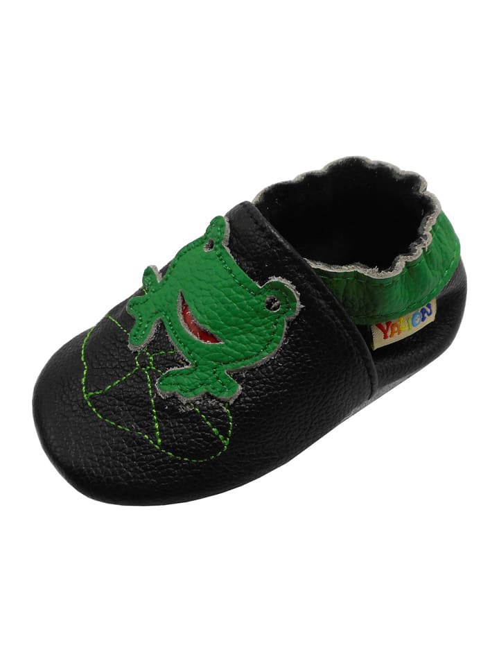 Yalion Leder-Krabbelschuhe 
