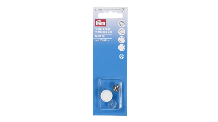 Prym nähfreie Druckknöpfe Color Snaps Werkzeug-Set