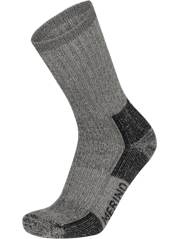 normani 1 Paar 100% Merino Wollsocken Wandersocken in Grau günstig kaufen