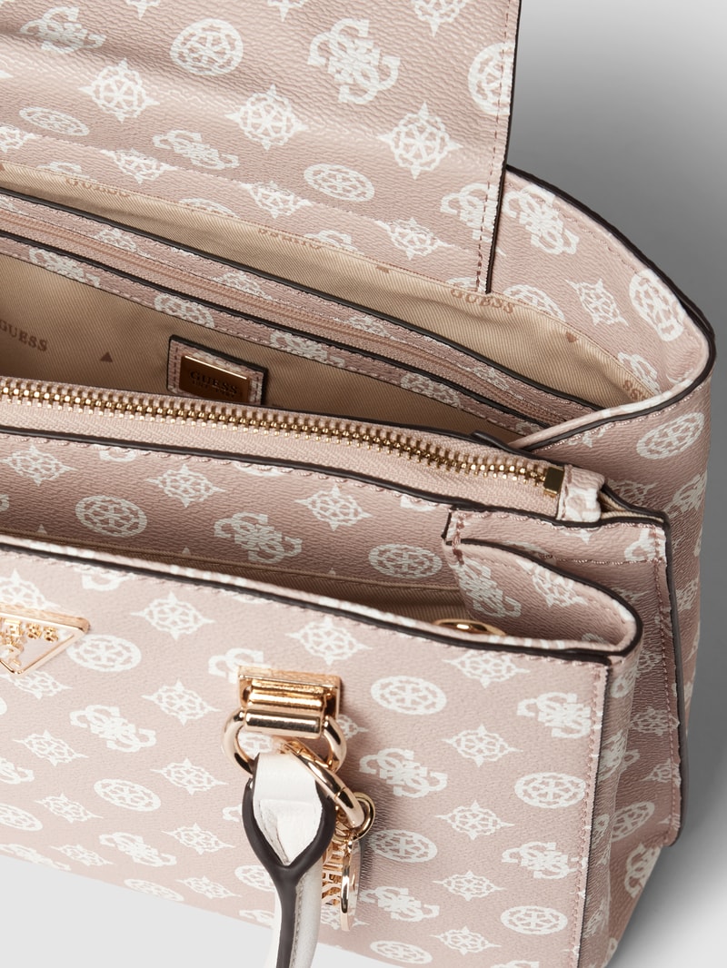 Handtasche mit Allover-Muster Modell 'NOELLE' in rosa