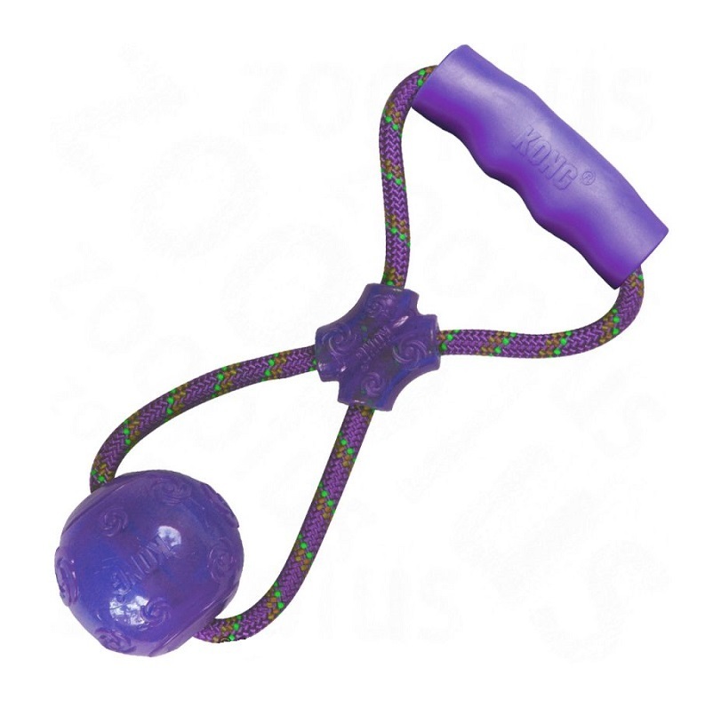 KONG Hundebälle KONG Squeezz Ball mit Hand-Griff L