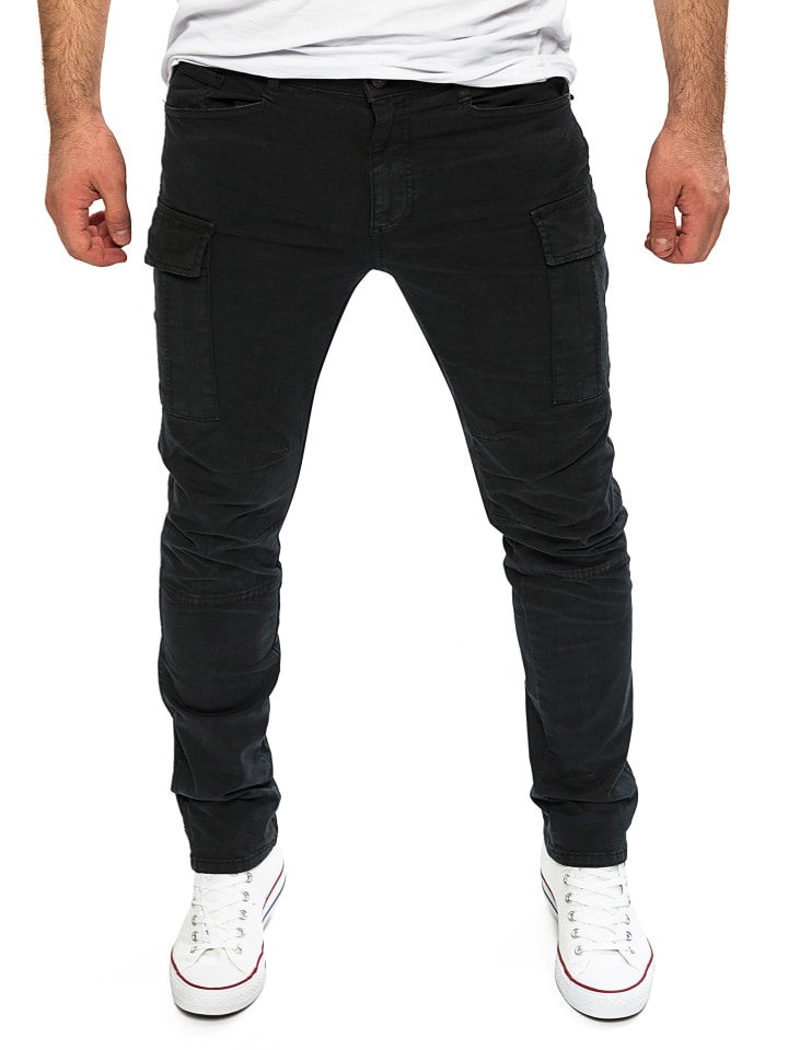 Yazubi Cargohose Jayden in Schwarz günstig kaufen