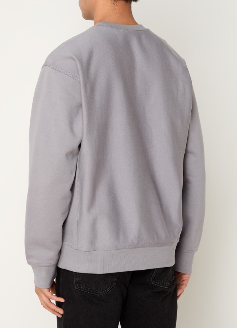 Pulover Carhartt WIP American Script cu logo brodat