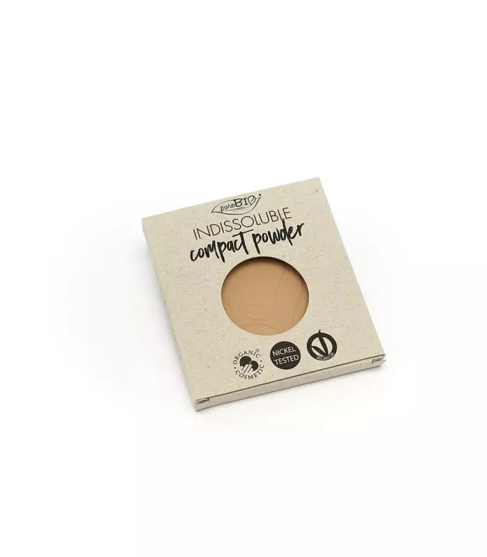 POUDRE COMPACTE INDISSOLUBLE La poudre opacifiante qui prolonge la durée du maquillage