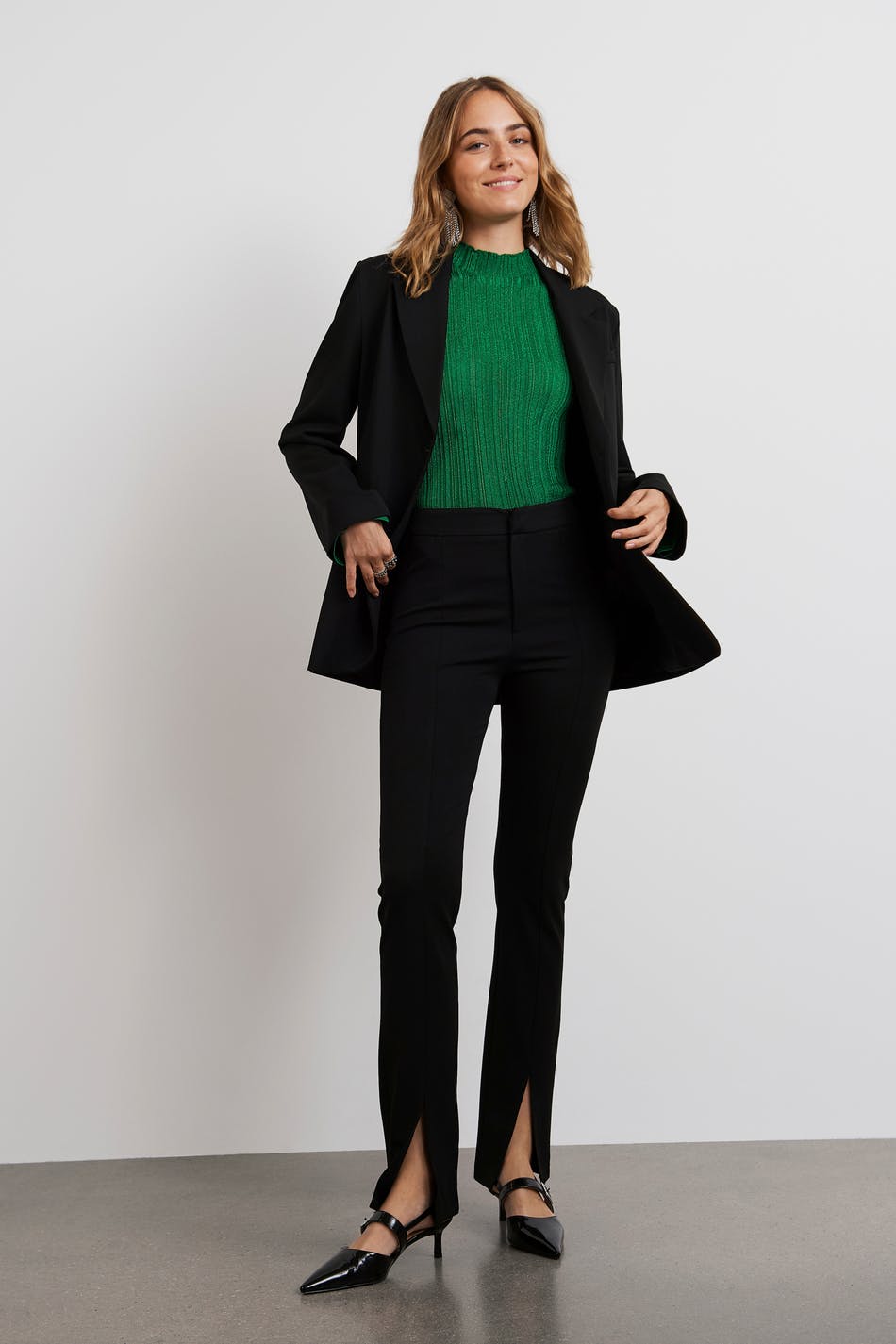Jackie slit trousers