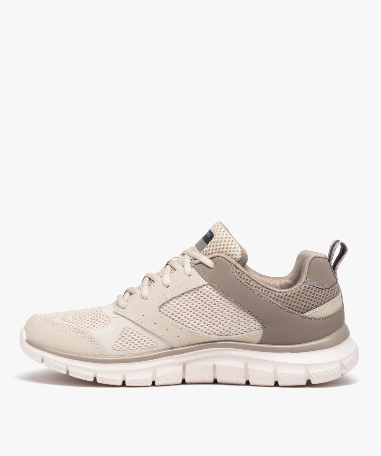 Baskets homme running unies à lacets – Skechers beige | GEMO