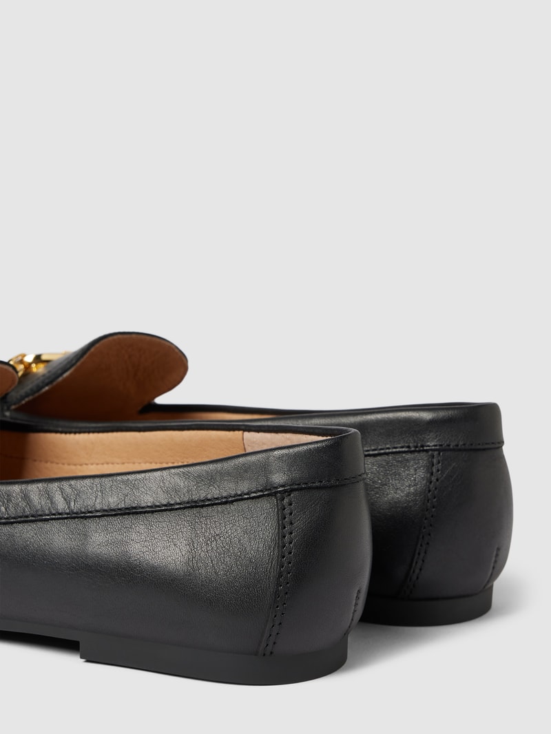 Penny-Loafer aus Leder mit Schaftbrücke Modell 'AVERI' in black