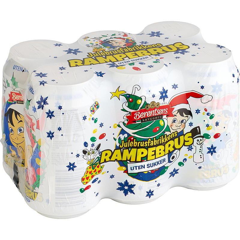 Julebrus u/sukker 6-pk 0,33 l boks Rampebrus