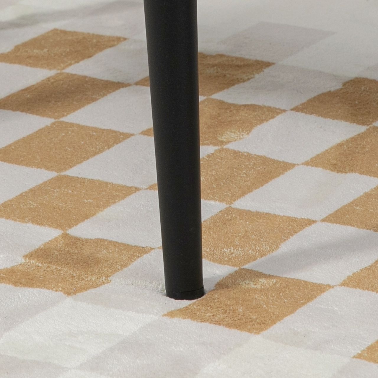 HOMCOM Fußhocker Sitzhocker Quadratischer Schminkhocker mit Kaschmir-Optik