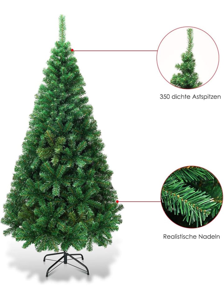 COSTWAY Künstlicher Weihnachtsbaum in Grün günstig kaufen 150 cm